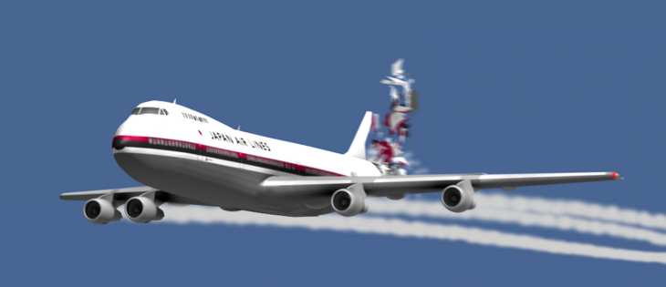 Боинг 747 токио
