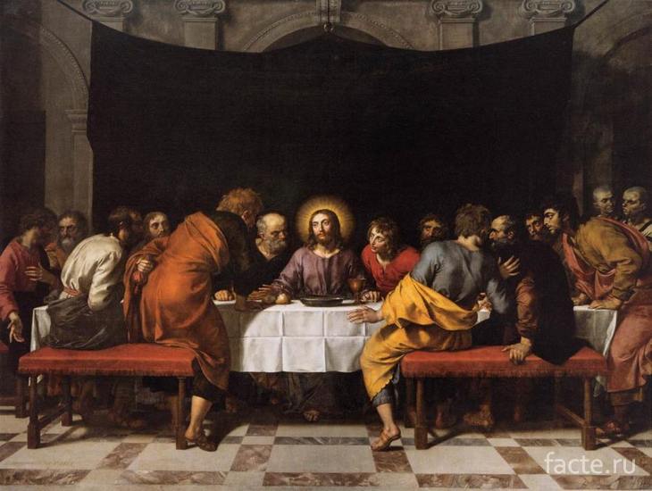 Христос с учениками