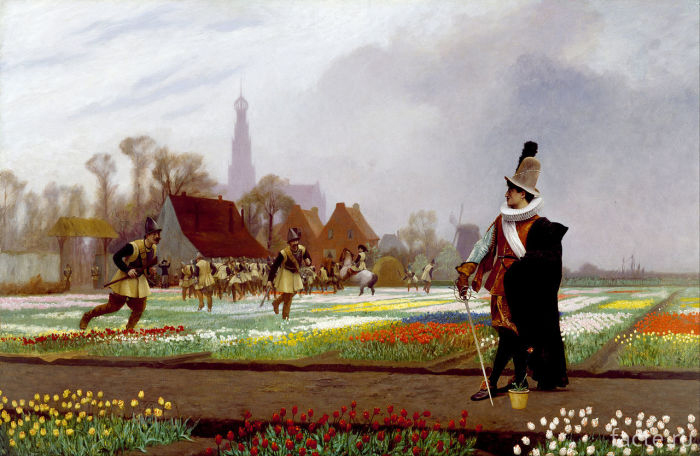 Жан-Леон-Жером,-«Тюльпановое-безумие»,-1882-год